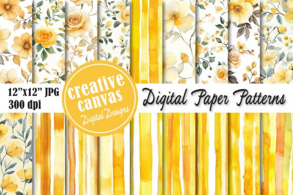 Download Sunshine Botanical Digital Papers - Digital Collection