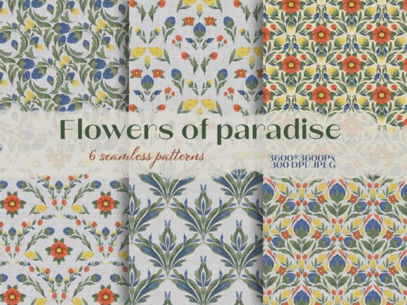Download Flowers of Paradise Collection Printing - Premium Resources