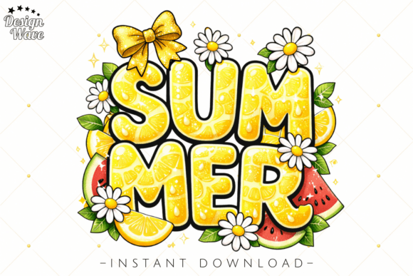 Download Lemon Typography Summer PNG - Premium Resources