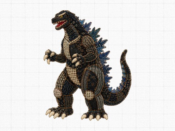 Download Patchwork Godzilla PNG Digital Clipart - Digital Collection