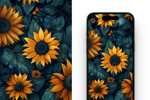 Download Sunflower Digital Art, Phone Wallpaper - Digital Collection