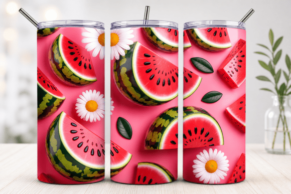 Download Watermelon Summer Tumbler Wrap PNG - Premium Resources