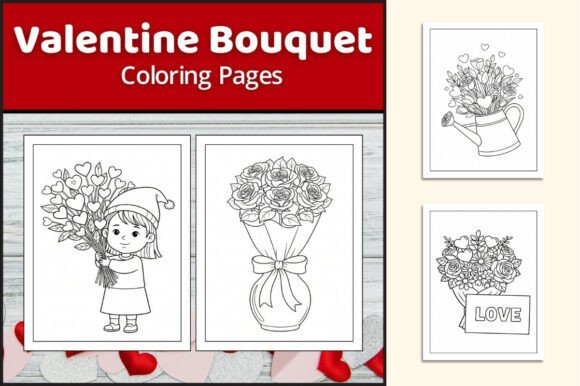Download Valentine Bouquet Coloring Pages - Valentine bouquet Collection