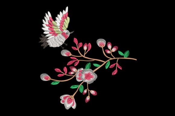 Download Colorful Bird and Cherry Blossom - Colorful bird Collection